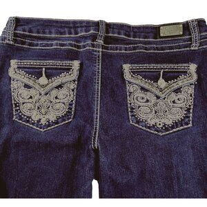 Earl Jean Jeans White Stitching and Bling Pockets Juniors size 13  JH1582503
